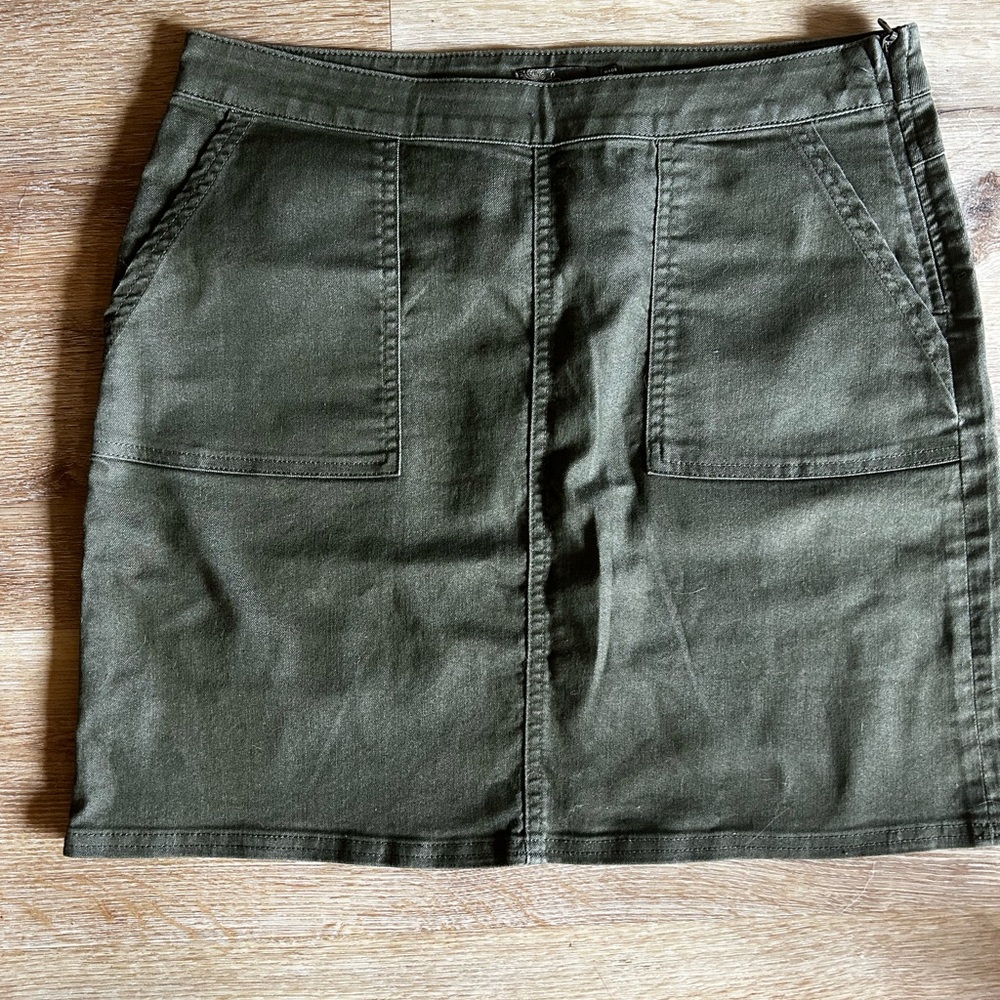 Prana Olive Green Pencil Skirt